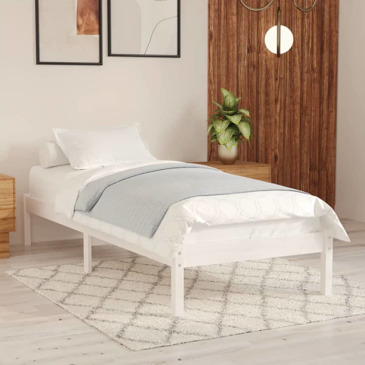 Giroletto In Legno Massello Di Pino VidaXL 140x200 Cm - Struttura Robusta E Design Salvaspazio, Senza Materasso