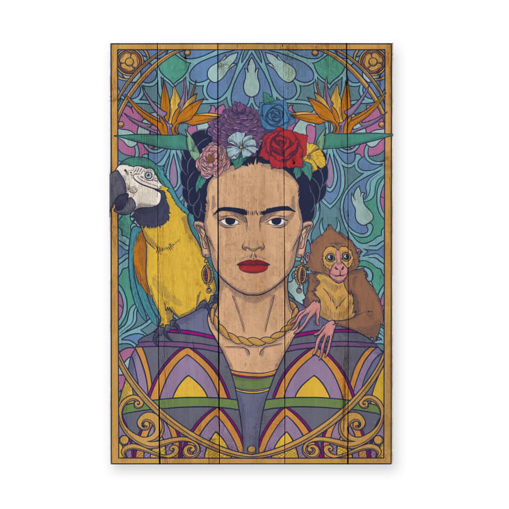Dekoratives Holzpaneel 60x40 Frida ArtDeco Tabla | Maisons du Monde