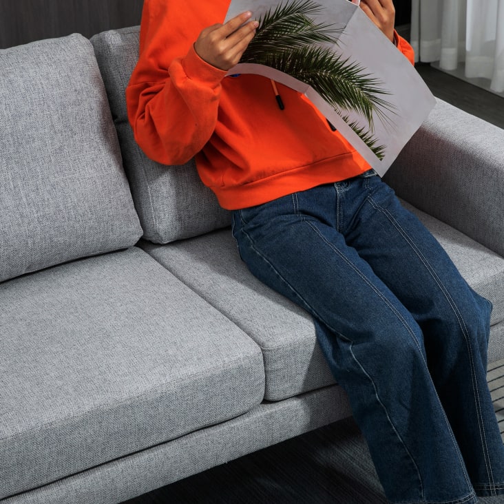 Arredo Divano A Ferro Di Cavallo Fire Tv Stick HOMCOM Divano Posti