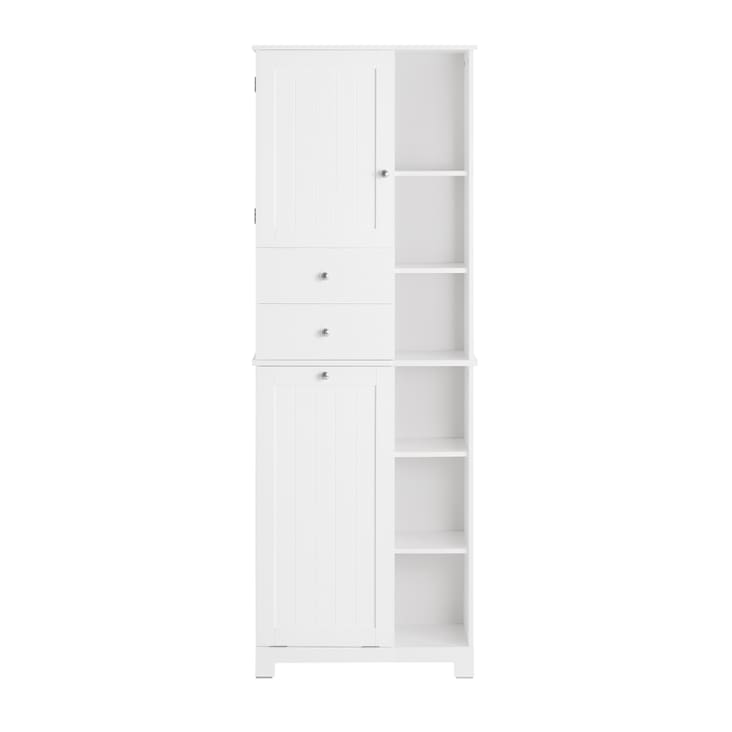 Vicco Armadietto Da Bagno Con Portabiancheria Fynn – Rovere Rustico 78.4x91.6x34 Cm - 4