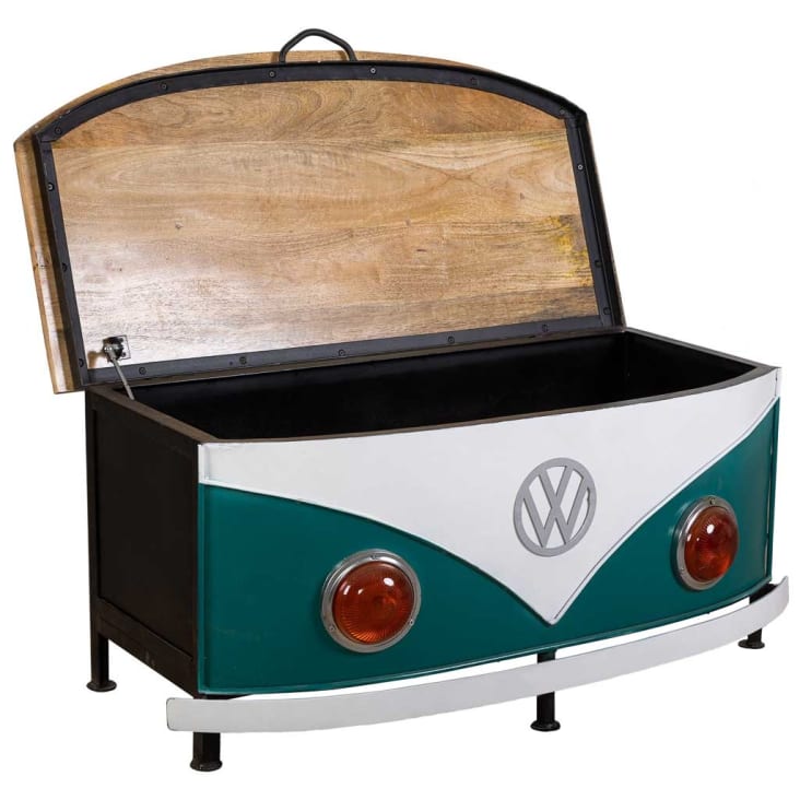 Baule In Legno 90x45x45 Cm - Contenitore Portatutto Con Piedini, 90 Litri - Foto 2