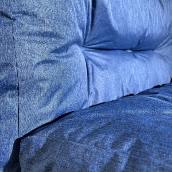 Cuscino Per Pallet VidaXL - Cotone Blu Chiaro, 120x80x10cm, Per Esterni E Interni - Foto 11