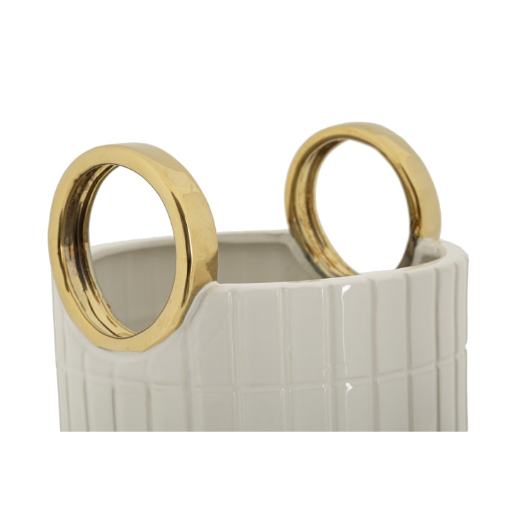 Vaso Da Notte Bianco Con Manici E Coperchio - Diametro 28 Cm, Altezza 32 Cm - Materiale Plastico Lavabile - Foto 4