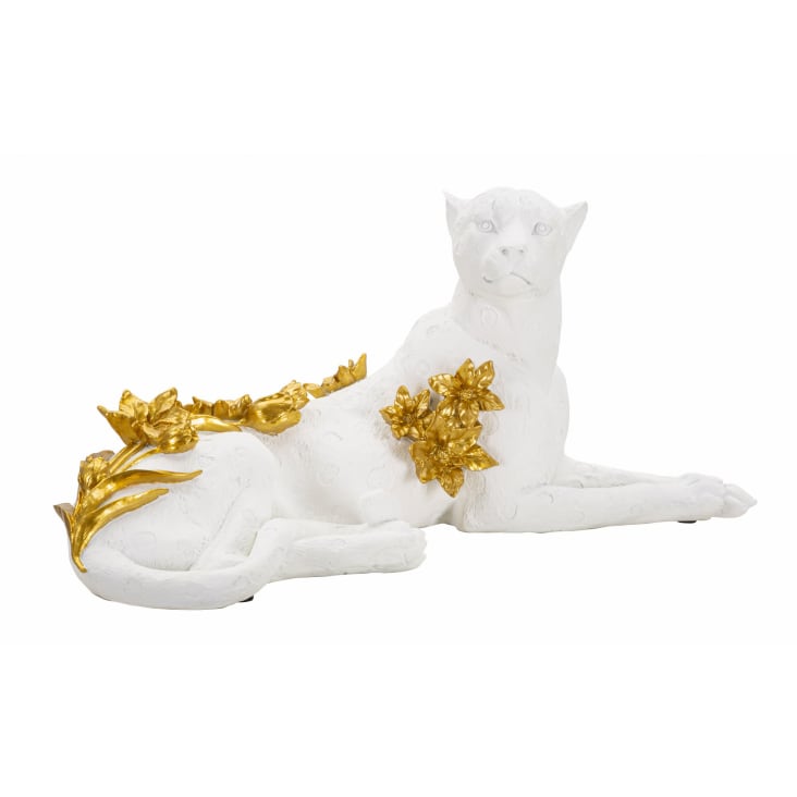 Statue Or Atmosphera Couché Résine Noire - Déco Extérieur
