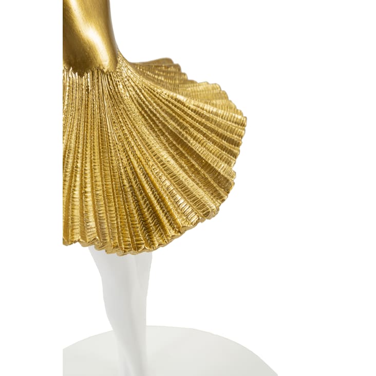 Lampada da tavolo ballerina in resina bianca e dorata O cm 28x64 Ballerina Maisons du Monde