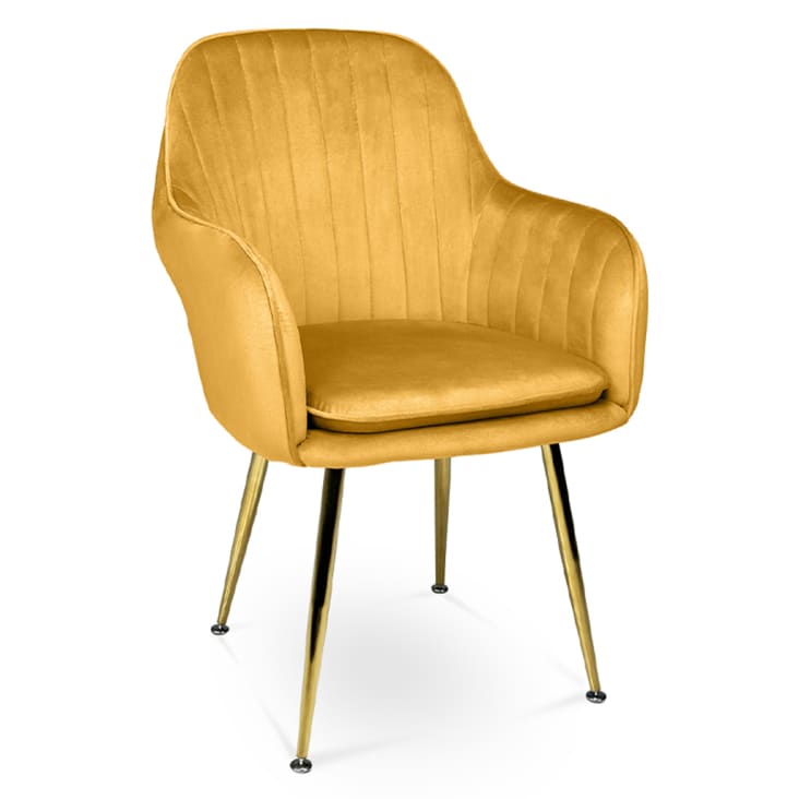 Sedie Velluto Senape Sedia Da Pranzo In Velluto Giallo Senape