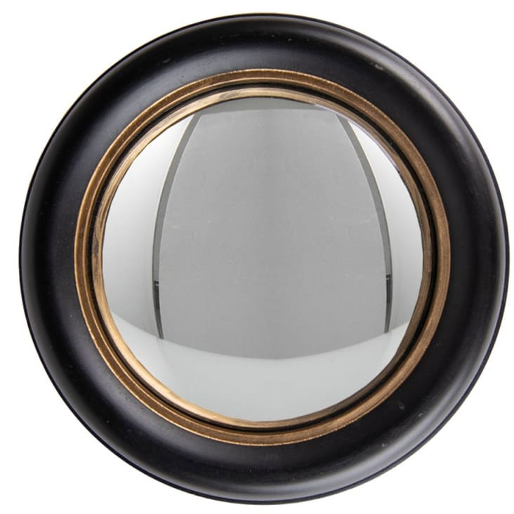 Miroir Mural Convexe Doré CHEHOMA - 45x45cm - Neuf