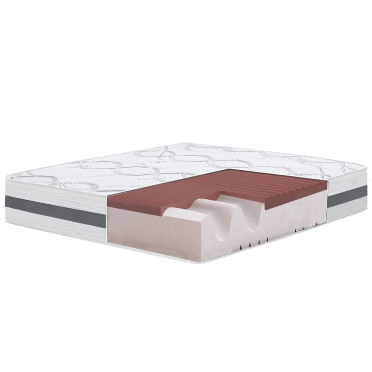 Materasso bianco molle insacchettate e memory foam 160 x 200 Windsor