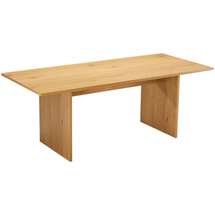 Tavolo Da Pranzo Scandinavo 2 Posti In Bambù E MDF, Design Moderno E Salvaspazio, Perfetto Per Cucine Piccole - Foto 2