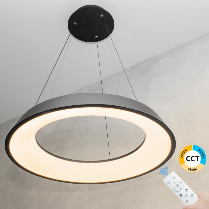 Lampadario Sospensione LED 120cm Nero - Dimmerabile Con Telecomando Per Cucina - Foto 12