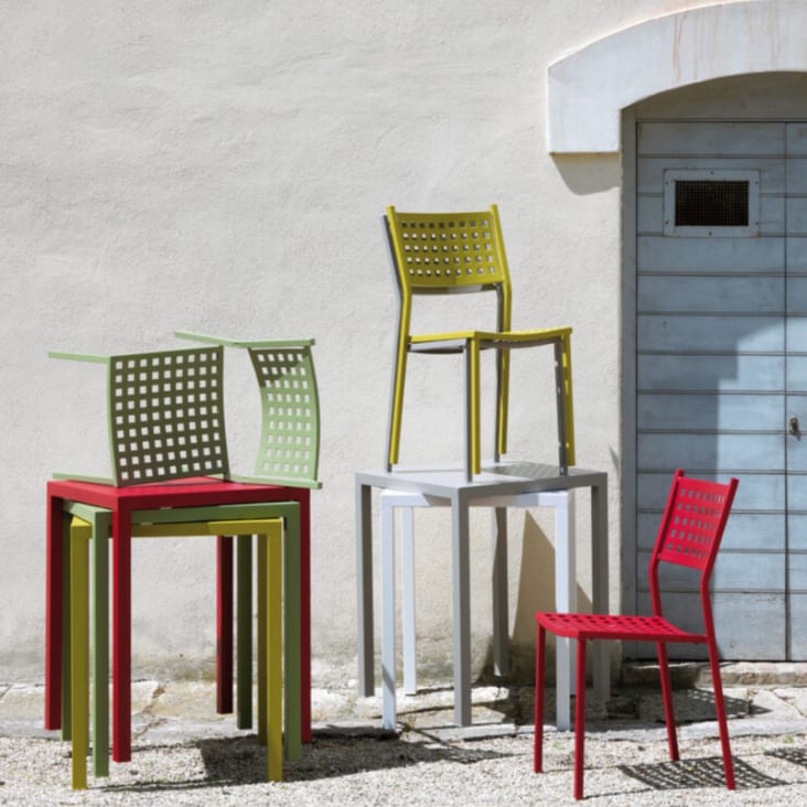 Sedie Alluminio Da Esterno Sedia Da Giardino Bizzotto Acciaio - Main Image