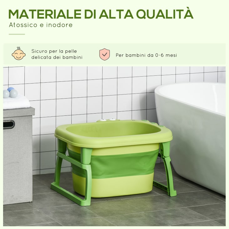 HOMCOM Passeggino Da Neonato 2 In 1,carrozzina Neonato 0-36 Mesi Fino A 15kg Pieghevole E Regolabile Grigio~440 024
