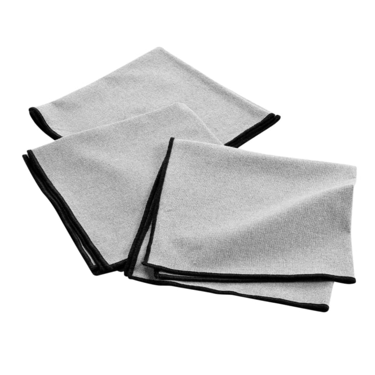 Lot De 3 Serviettes De Table Astre 40x40 Cm – Coton Imprimé Élégant Pour Une Table Raffinée