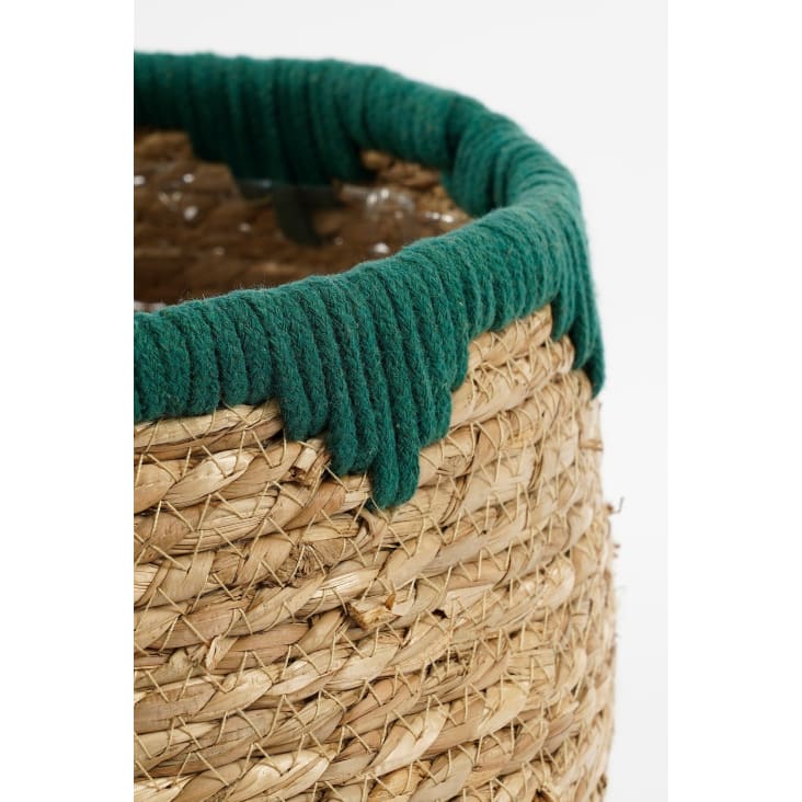Cache-pots En Jonc De Mer Naturel - Lot De 3 Tailles (diam. 17 à 25 Cm) - Fabrication Artisanale