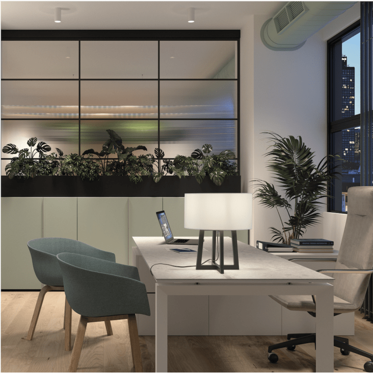 Lampe à poser en bois noir, abatjour blanc H 45cm Kara Maisons du