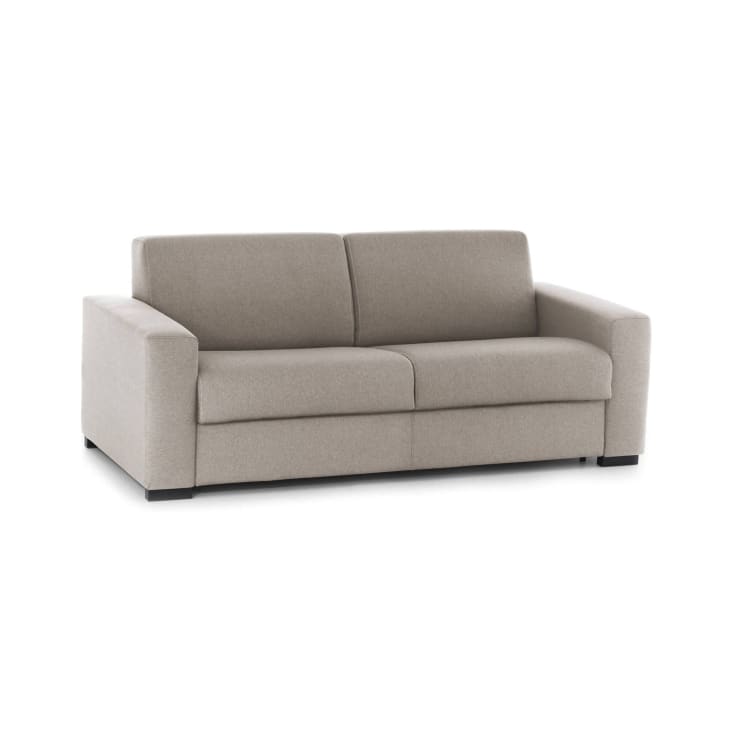 Divano Letto Matrimoniale Siviglia SEADA – 3 Posti, Tessuto Idrorepellente Antimacchia, Made In Italy, Beige, 140x190 Cm
