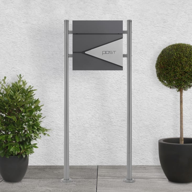 Buzón para cartas y periódico 37 x 37 cm de acero Maisons du Monde