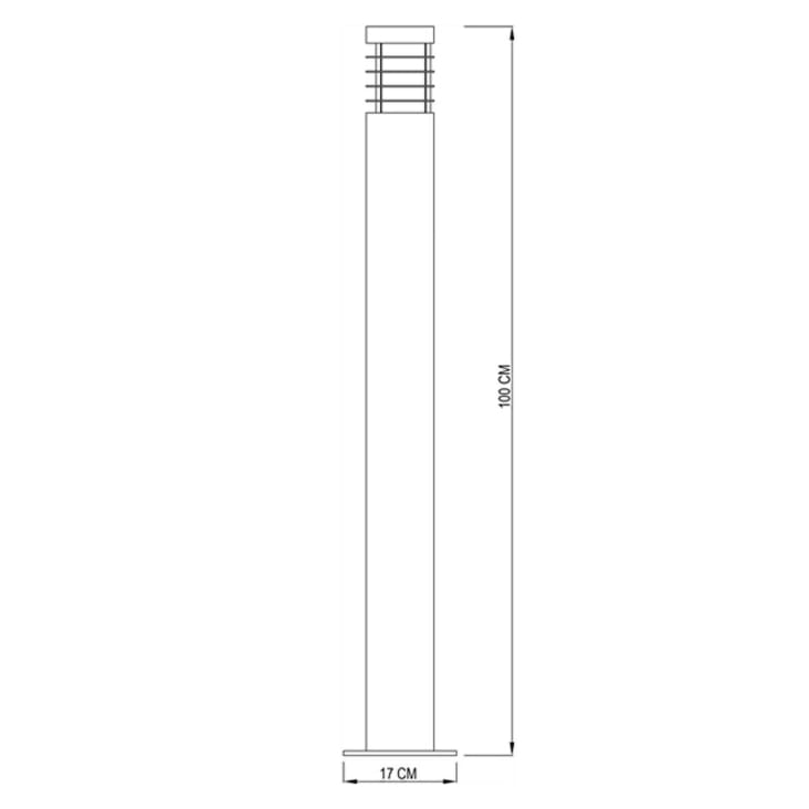 STRIL Lampione Palo A Led Da Esterno Moderno IP65 | Gea GES932