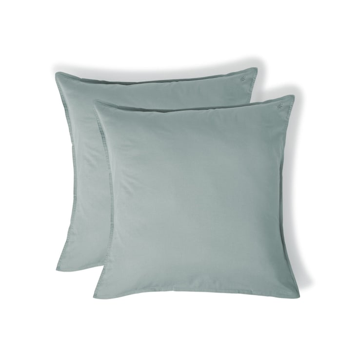 Home Linge Passion – Set Di 2 Federe In 100% Cotone, Blu Indaco Orientale, 63x63 Cm, Con Chiusura A Patta E Certificazione OEKO-TEX - 2