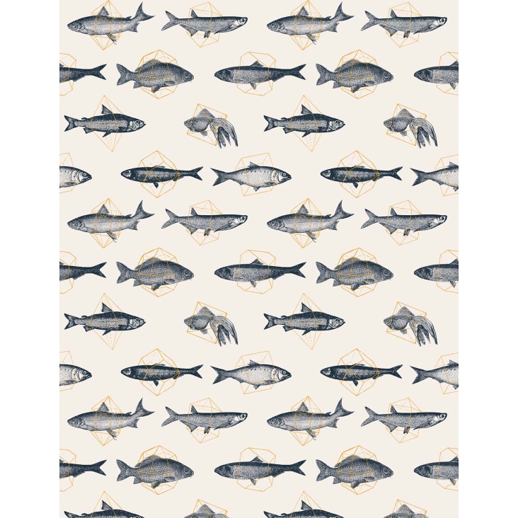 Tapete Fische in Geometrie 208x270cm | Maisons du Monde, حجم الصورة 732x732