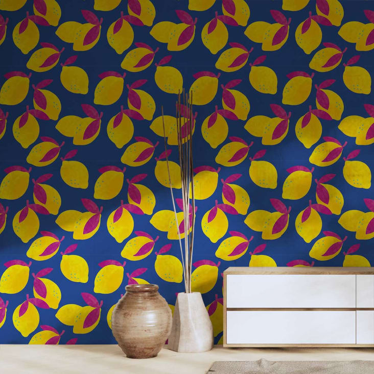 Tapete Pop-Zitronen 52x1000cm | Maisons du Monde