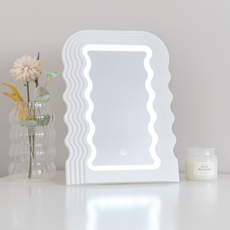 Specchio Intero Pieno Con Cornice Onda 160x60 Cm - Da Terra O Da Parete, Sicuro E Moderno - Foto 13