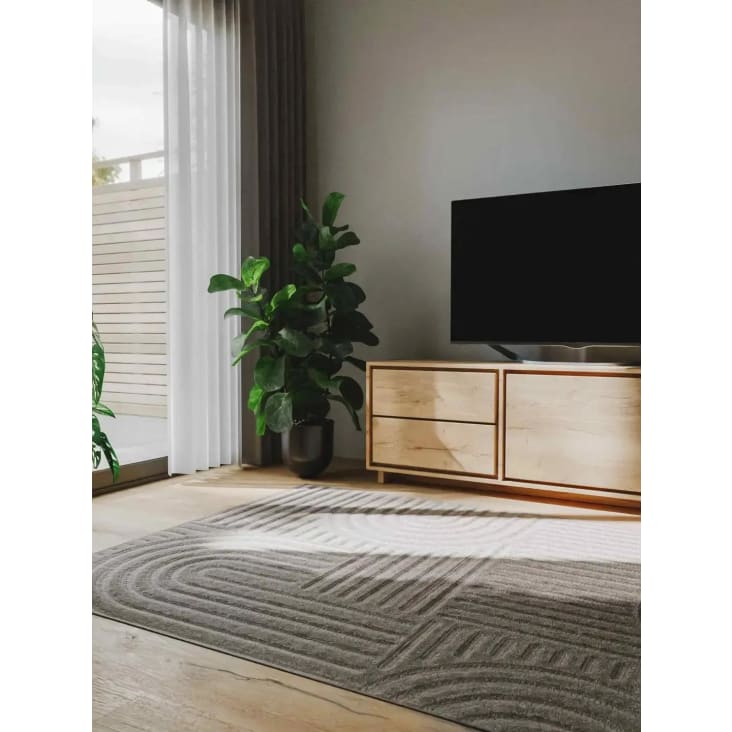 Tapis gris clair 300x400 Leo | Maisons du Monde