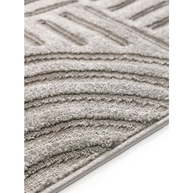 Tapis gris clair 300x400 Leo | Maisons du Monde