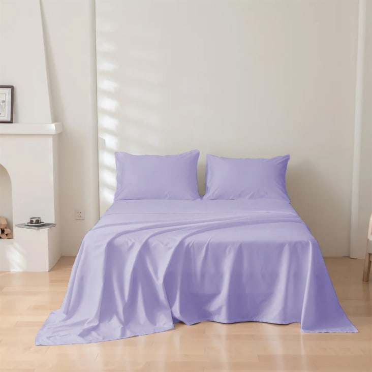 Set Lenzuola Piazza E Mezza In Puro Cotone - Tinta Unita, Vari Colori - Foto 9