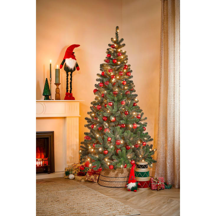 Jupe de sapin de Noel en jonc de mer marron D58 Maisons du Monde