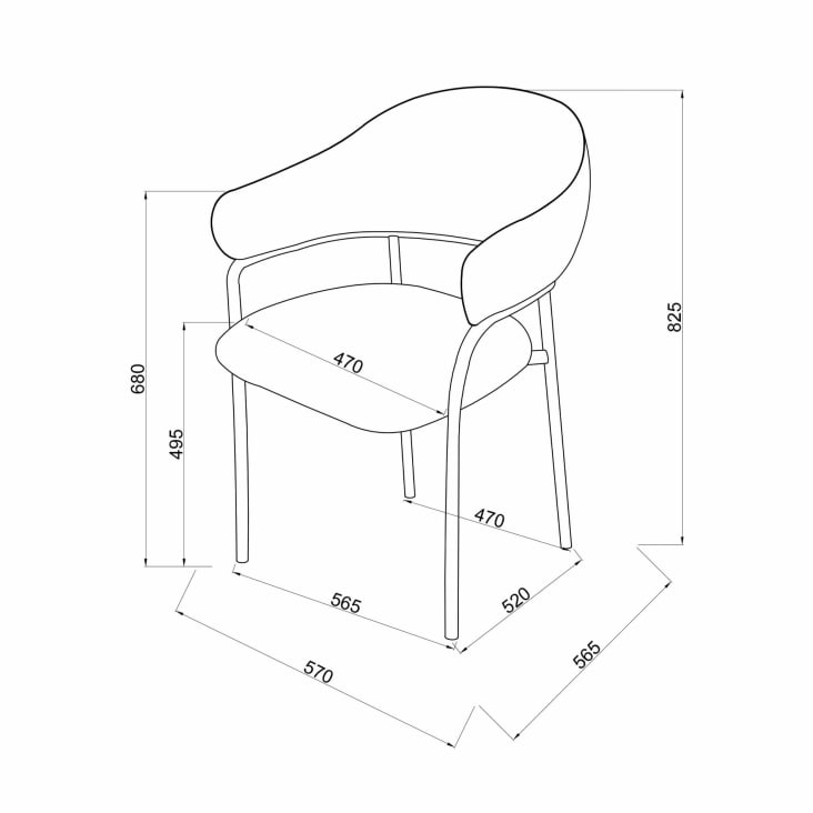 Hara Sedia Sedia Da Sala Da Pranzo Altea In Plastica Colore Giallo
