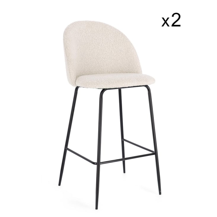 WOLTU 2pcs Sgabelli Da Bar Stile Industriale Alta Sedia Cucina Velluto