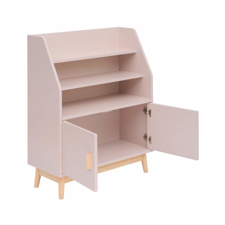 Libreria Bambini Montessori 6 Scomparti - Reggilibri Giocattoli, Legno, Bianco, 91.5x30x60cm - Foto 6