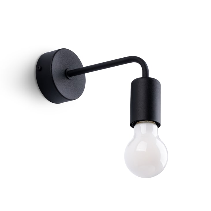 Set di 2 lampade da parete metallo nero/rame KLIP