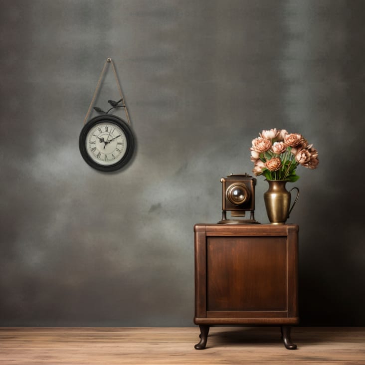 Horloge Murale Décorative Vintage - Occasion En Bon état