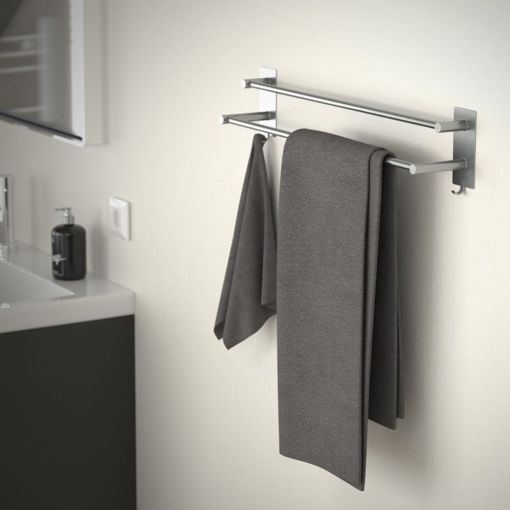 Portasciugamani Autoadesivo Portasciugamani In Acciaio Inox Per Bagno O Cucina Senza Forare 77986759
