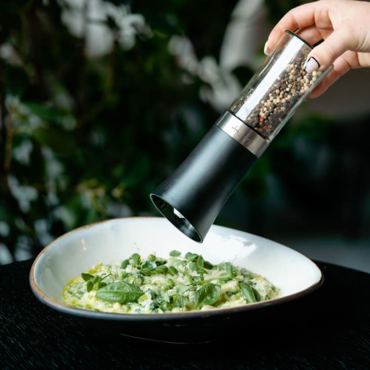 Moulin à Poivre Et Sel 2 En 1 - Broyeur Céramique Réglable, Verre Et Inox | Pour Épices Fraîchement Moulues