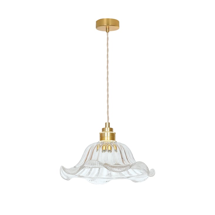 Suspension aérienne en lin beige crème Mirave | Maisons du Monde