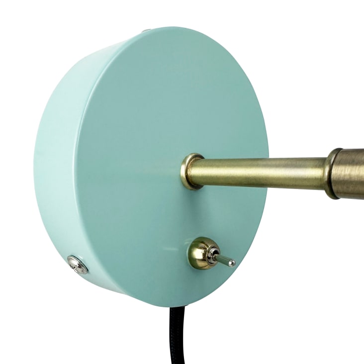 Applique en métal vert menthe / laiton Sleep Maisons du Monde