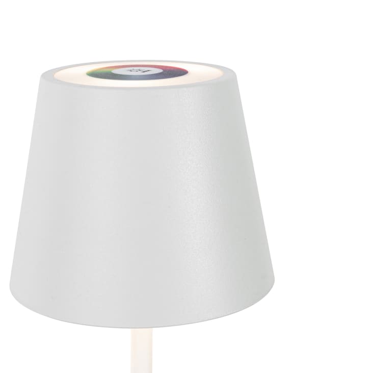 Lámpara de mesa blanca led recargable rgb ip54 11.5 x 36 (cm) Murdock