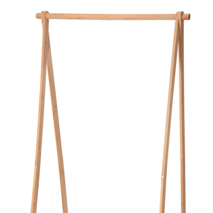Portant vêtements en bois et tissu 156x86x57cm Maisons du Monde