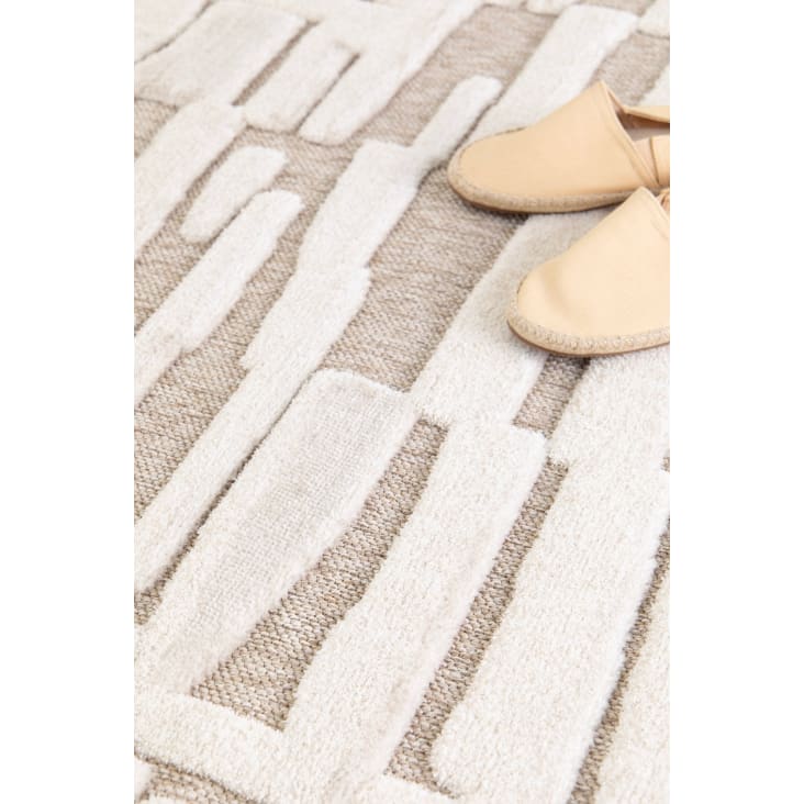 Tappeto design ispirazione etnica con effetto rilievo 160x230 cm Esmee