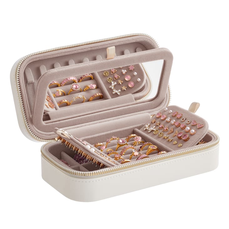 Lot De 2 Boîtes À Bijoux Avec 2 Sacs Cadeaux, Petite Boîte À Bijoux