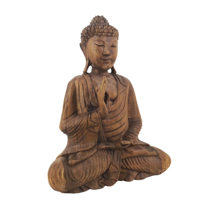 Llavero De Buda De Madera - 2 Piezas, Mini Amuleto De La Suerte, Colgante Para Llaves O Bolso