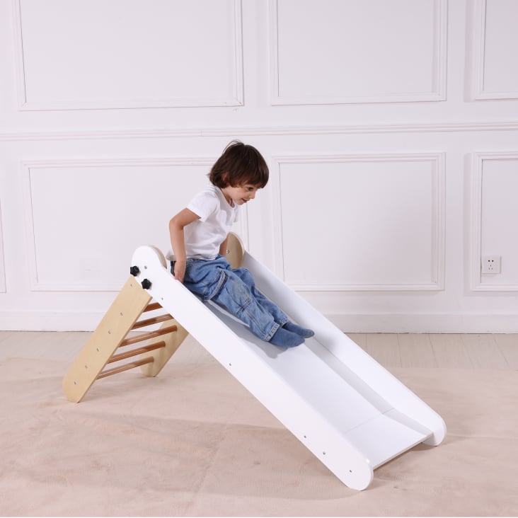 Toboggan pliable en bois Naturel/blanc Bobbie Maisons du Monde
