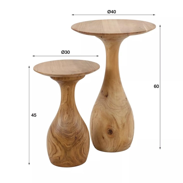 APS 794 ACACACIA - Ciotola in legno di acacia per snack, frutta