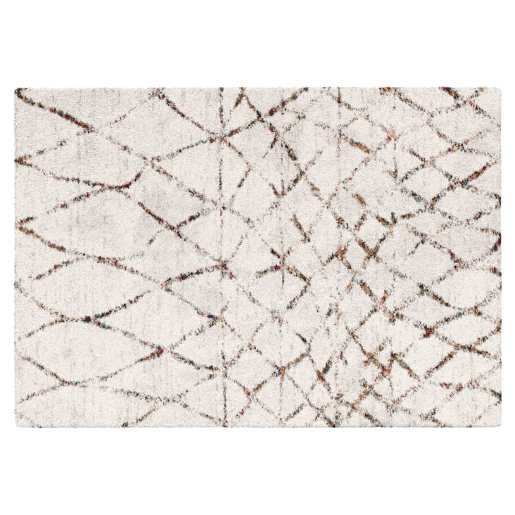 Tapis à Poils Longs RugVista Corinna 140x200 Cm - Blanc/Multicolore, Doux, Certifié OEKO-TEX, Pour Chambre Enfant - 5