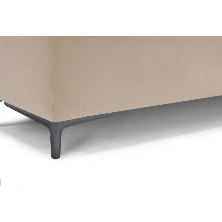 Panca In Velluto Beige 110x36x45 Cm - Per Camera E Fine Letto - Foto 5