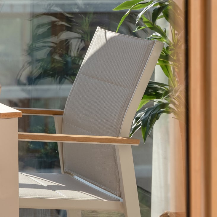 Set Giardino 4 Pezzi GIANTEX - Con Tavolino, Panchina E 2 Sedie, Textilene, Per Esterno