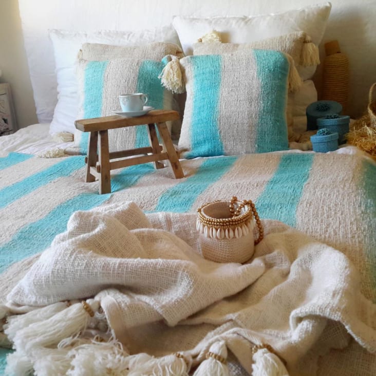 Funda Cojin Almohadas Casa Ideas Funda Almohadón Algodón Tejeduría 70x50 Cm Casaideas Peru